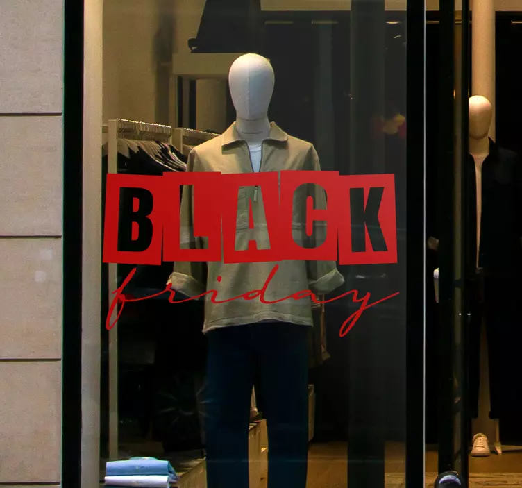 黑色星期五商店销售贴纸 - TenStickers