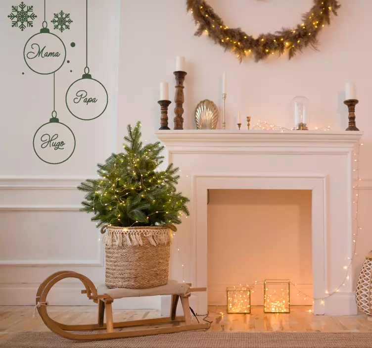 定制圣诞小玩意贴纸 - TenStickers