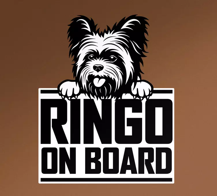 保险杠贴纸可爱狗狗标志 - TenStickers