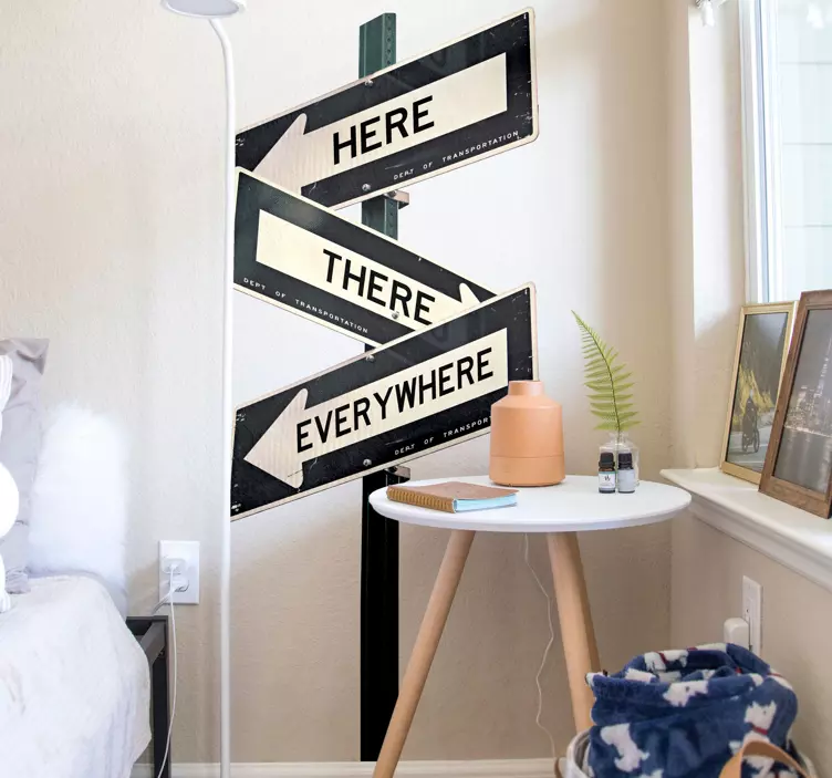 路标路标贴纸 - TenStickers