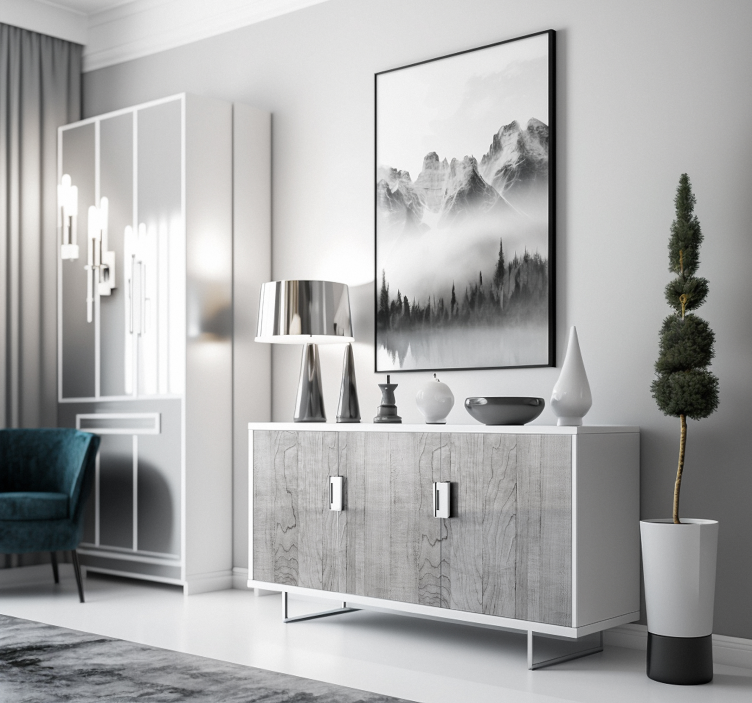 家具贴纸 木灰色 - TenStickers