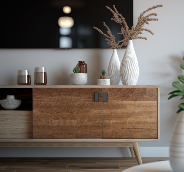 家具贴纸 木纹棕色 - TenStickers