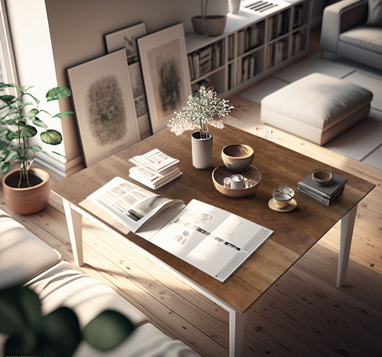 家具贴纸 木纹棕色 - TenStickers