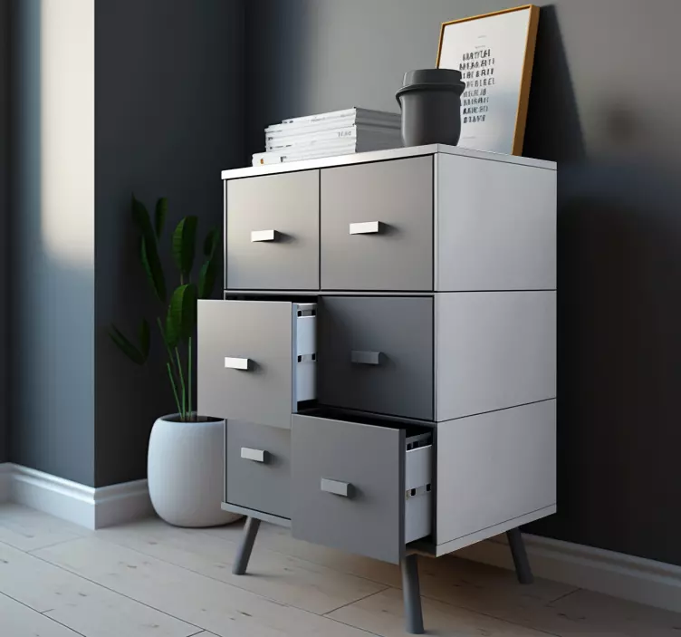 家具贴纸 灰色 - TenStickers