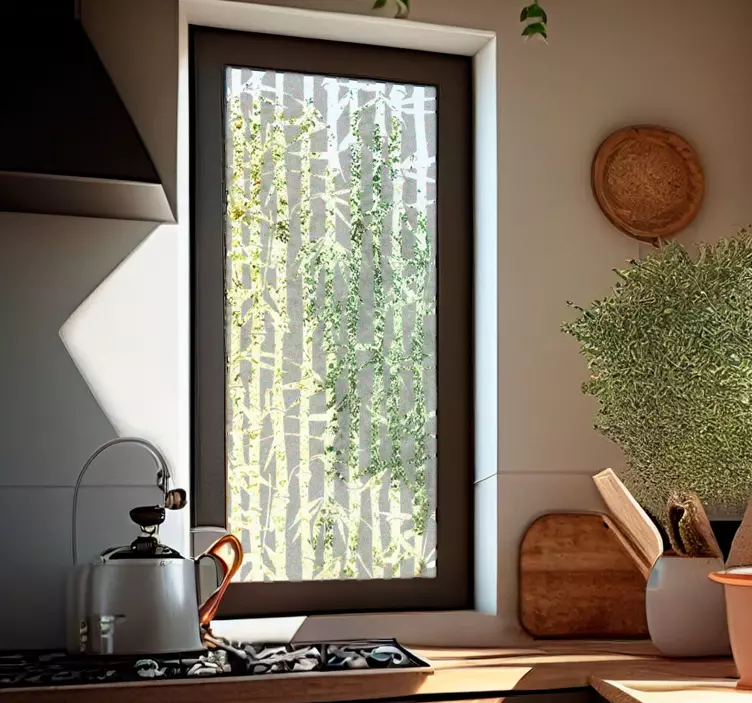 车窗贴纸 透明竹 - TenStickers