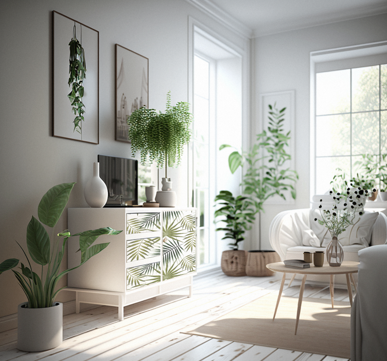 家具贴纸 棕榈叶 - TenStickers