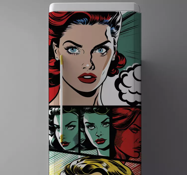 冰箱贴纸 膠片漫畫復古 - TenStickers