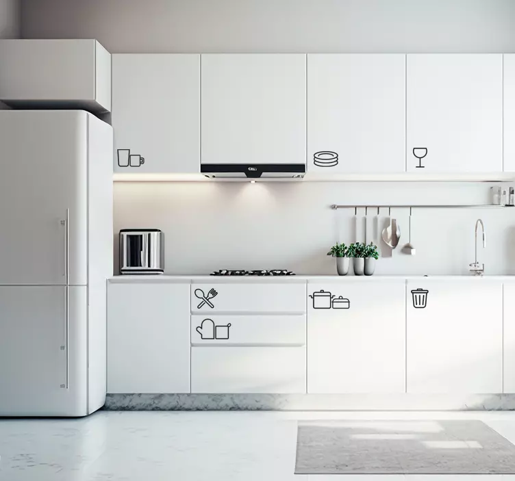 厨房用具贴纸 图标为厨房 - TenStickers