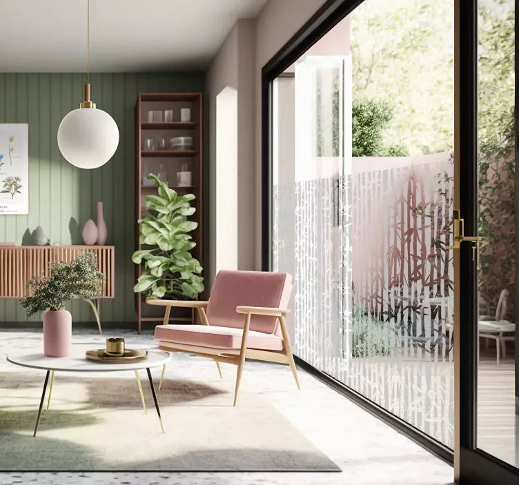 车窗贴纸 透明竹 - TenStickers