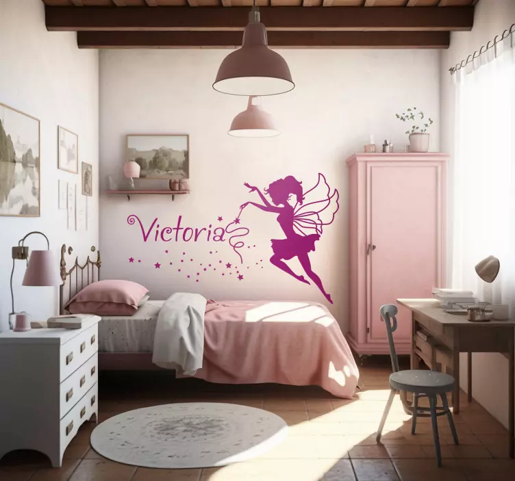 个性化名称童话墙贴纸 - TenStickers