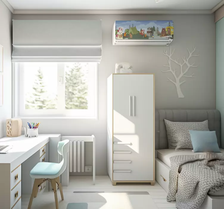 动物滚筒贴纸 动物营 - TenStickers