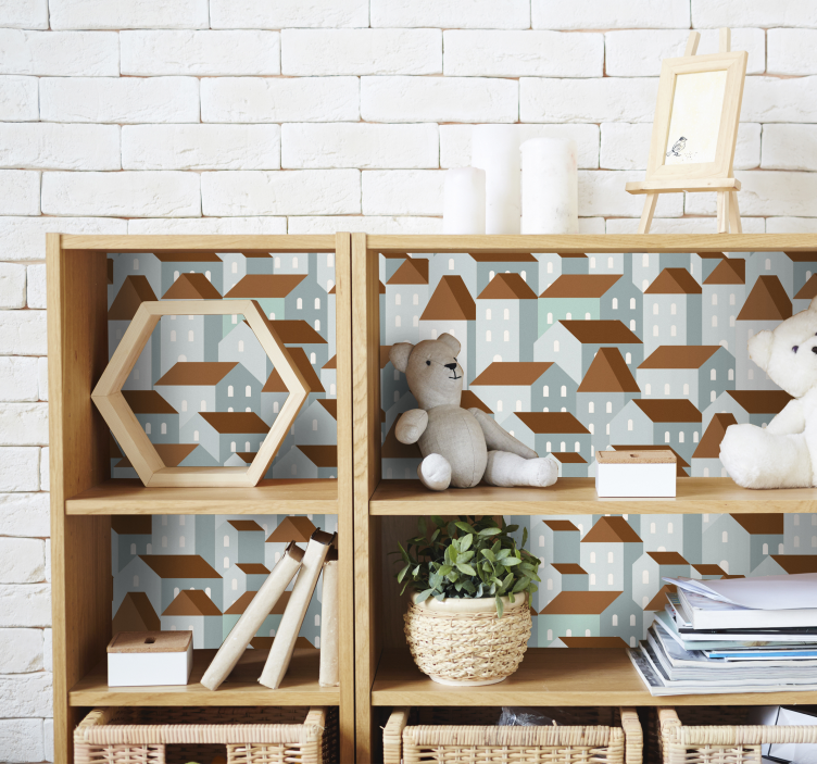 家具贴纸 村落插圖 - TenStickers