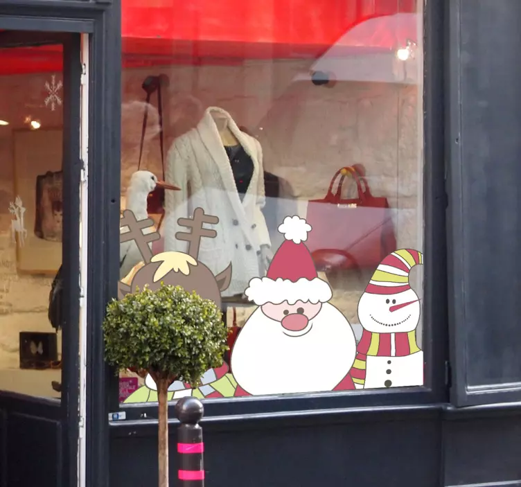 前窗圣诞贴花 - TenStickers