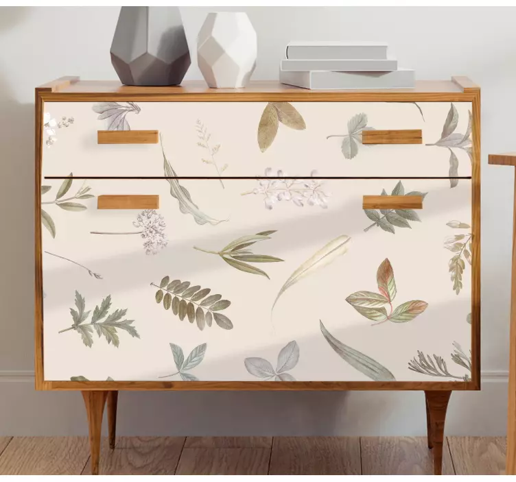 贴纸装饰花卉图案覆盖设计 - TenStickers