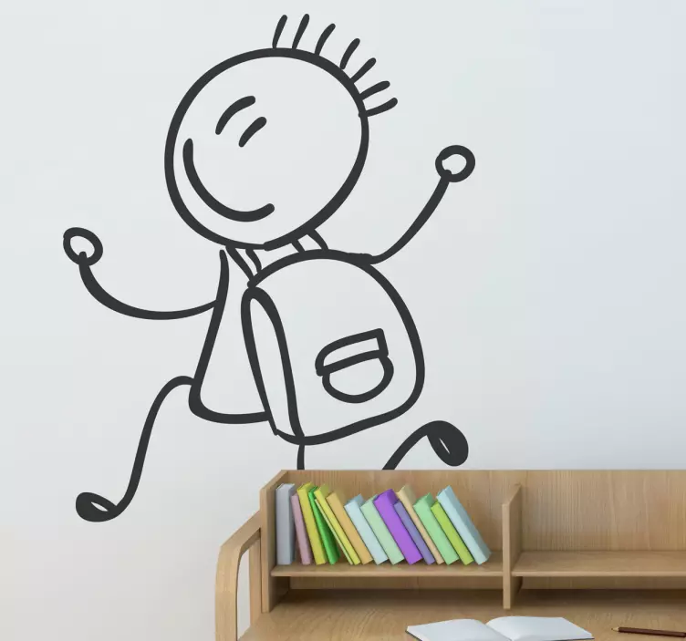 学生书包儿童贴纸 - TenStickers