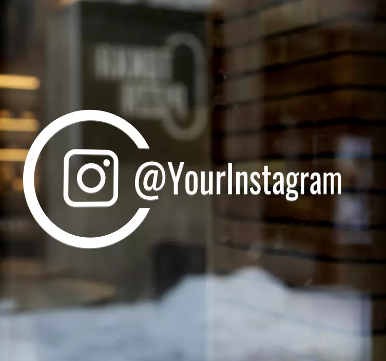 个性化的instagram窗口贴纸 - TenStickers