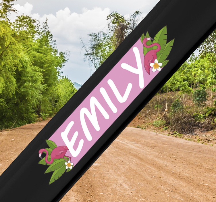 可定制的火烈鸟自行车单车贴花 - TenStickers