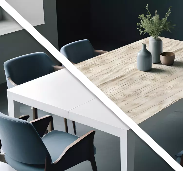 餐厅贴纸 适合做桌子的浅色木材 - TenStickers