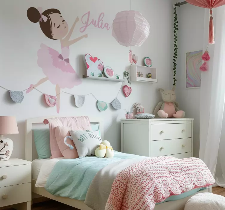 插图贴纸 小芭蕾舞演员 - TenStickers