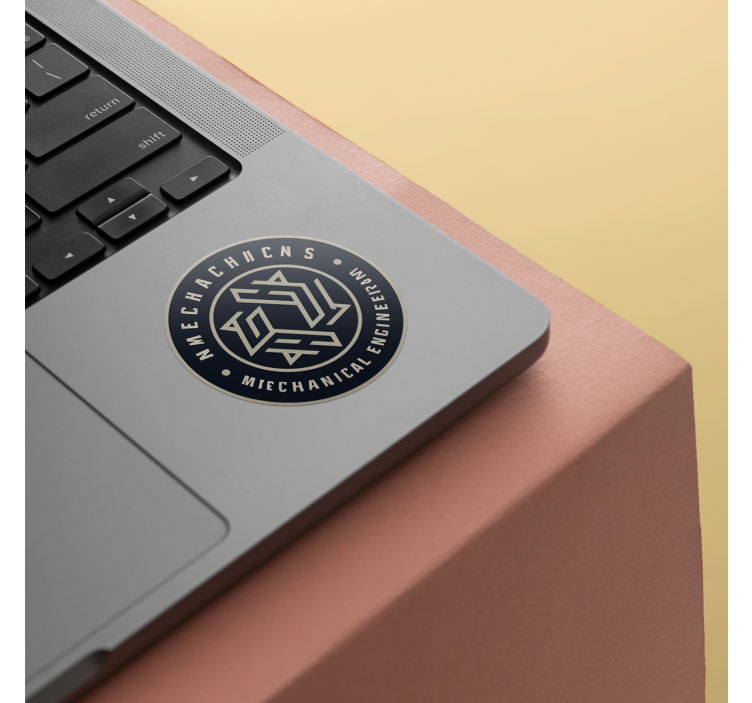 办公室贴纸 带有徽标的个性化圆圈 - TenStickers