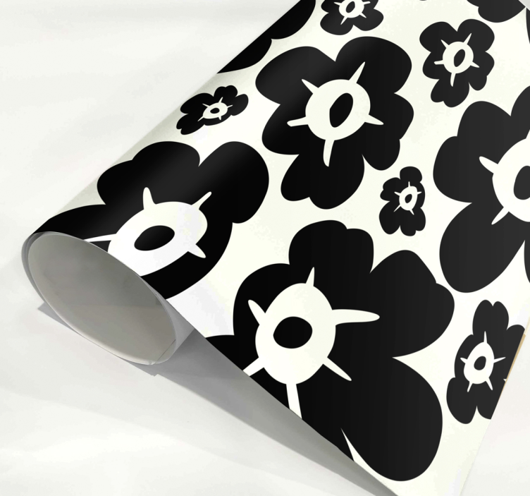 动物贴画黑色罂粟花 - TenStickers