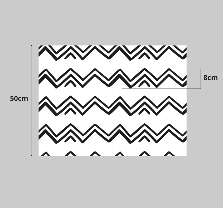 家具贴纸搭配人字纹装饰 - TenStickers