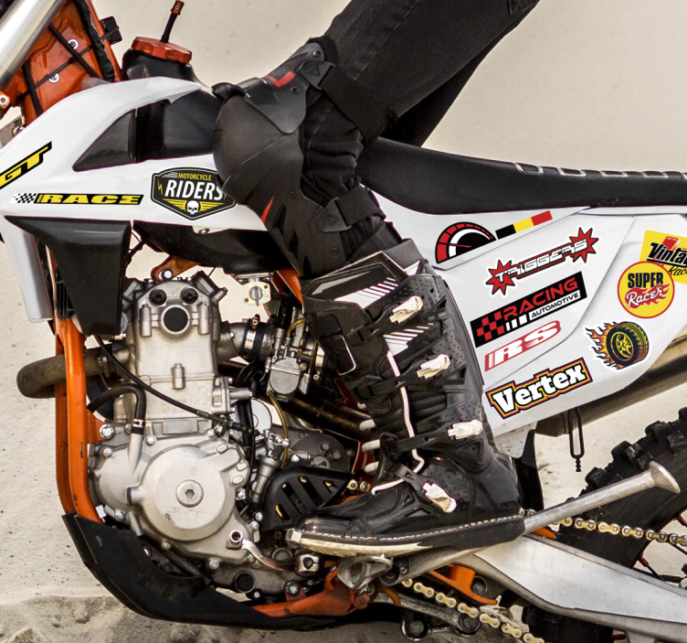 摩托车贴纸 个人炸弹包 - TenStickers