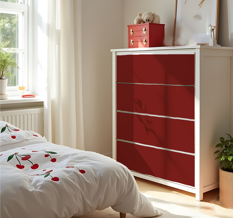 乙烯基贴纸 哑光樱桃红 - TenStickers