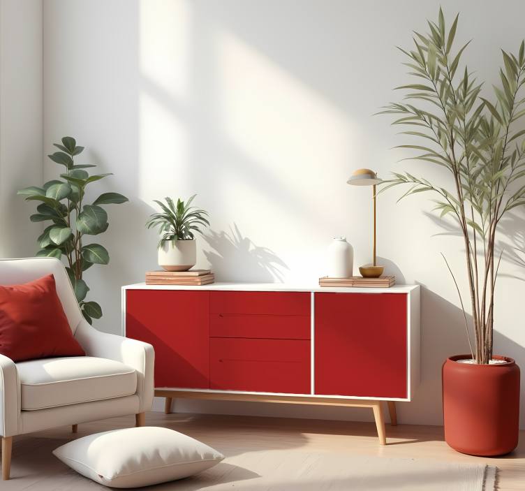 乙烯基贴纸 哑光红 - TenStickers