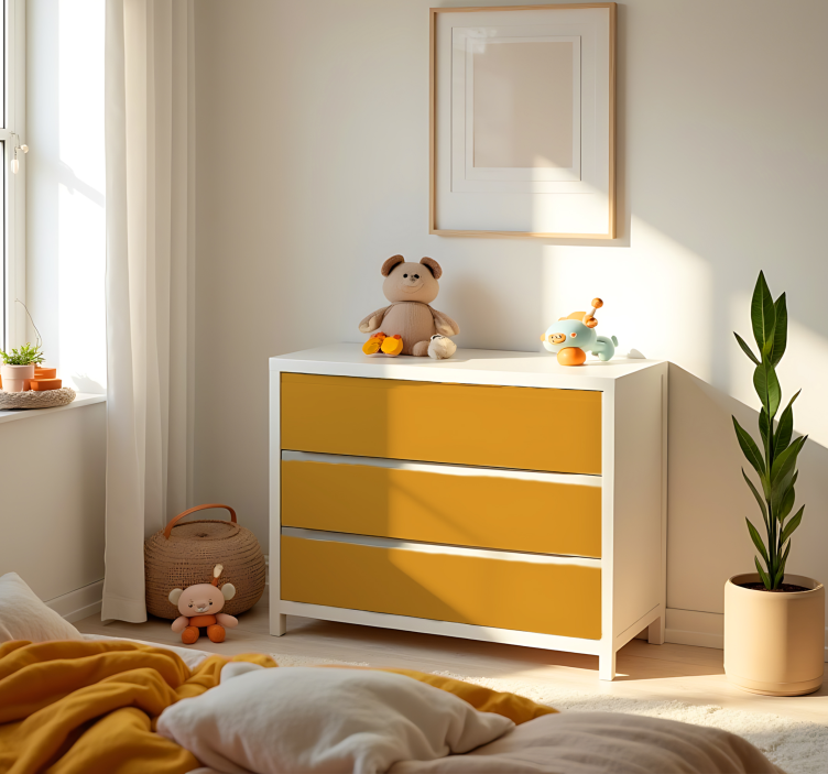 乙烯基贴纸 哑光黄 - TenStickers