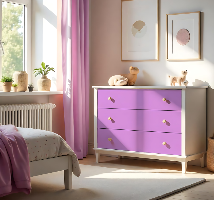 乙烯基贴纸 哑光粉色 - TenStickers