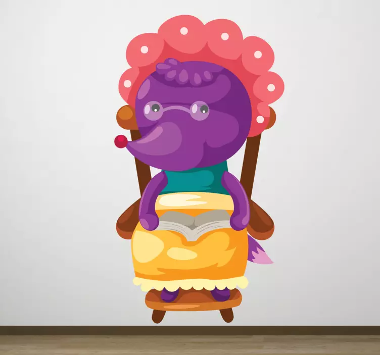 一个大的坏狼孩子墙贴 - TenStickers