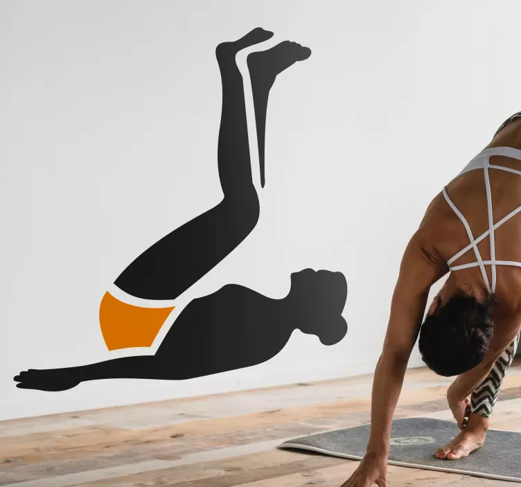 腹部运动墙贴 - TenStickers