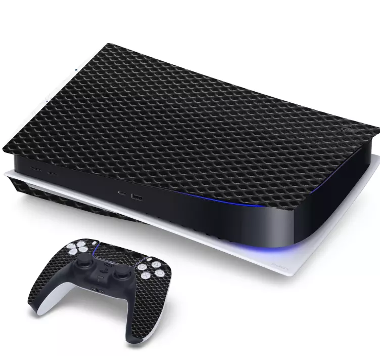 Ps5抽象金属背景贴纸 - TenStickers