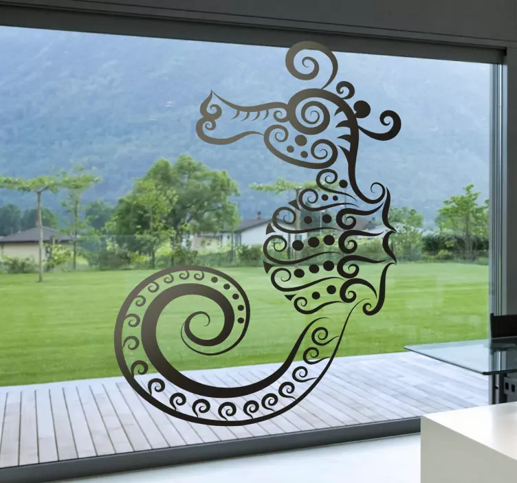 抽象的海马贴纸 - TenStickers