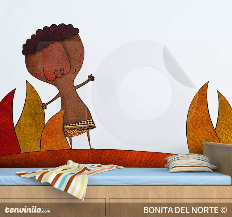 非洲男孩图贴纸 - TenStickers