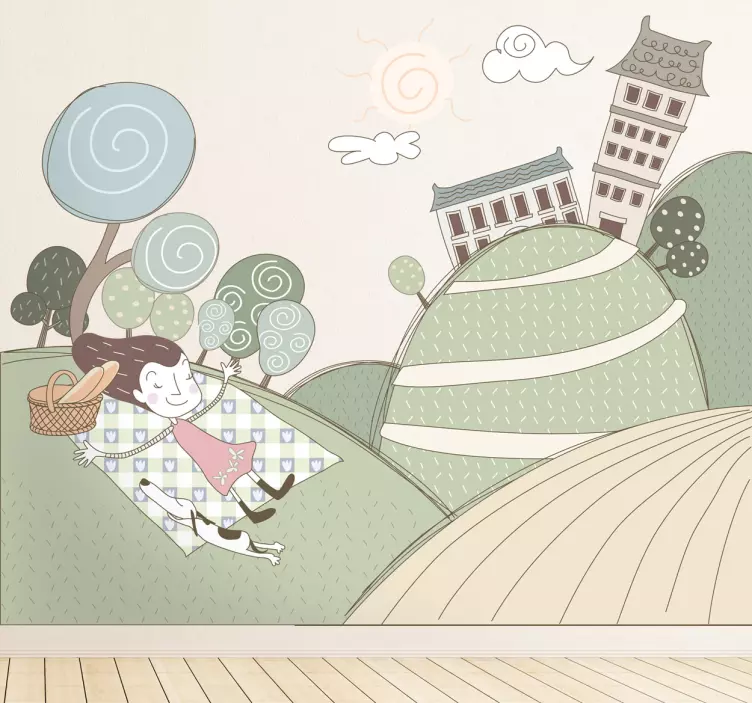 下午在公园贴花 - TenStickers