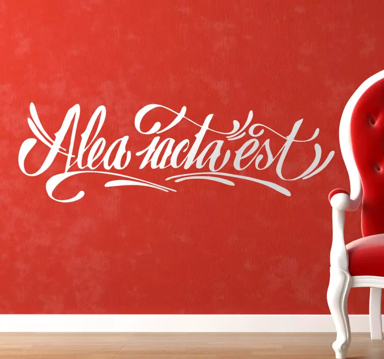 Alea iacta est文字贴纸 - TenStickers