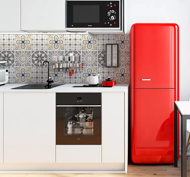 厨房贴纸 阿米亚斯水泥瓷砖 - TenStickers