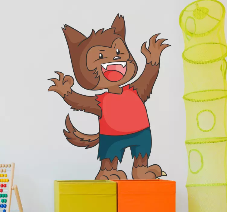 婴儿狼人墙贴 - TenStickers