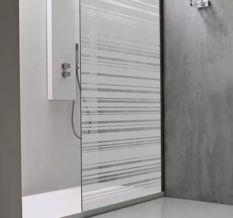 条形码蚀刻玻璃贴花 - TenStickers