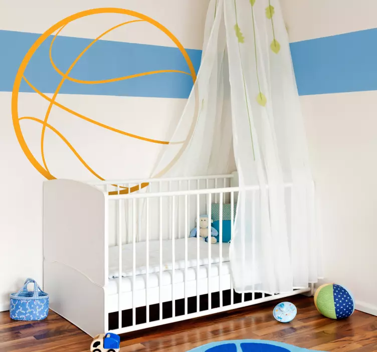篮球大纲墙儿童贴纸 - TenStickers