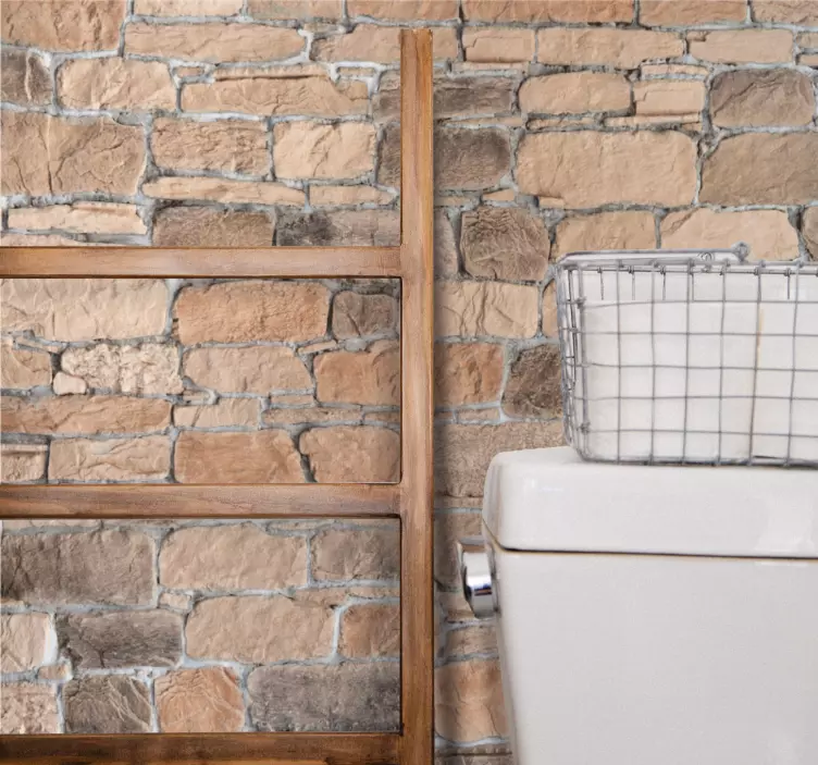 卫生间墙贴仿石纹理设计 - TenStickers