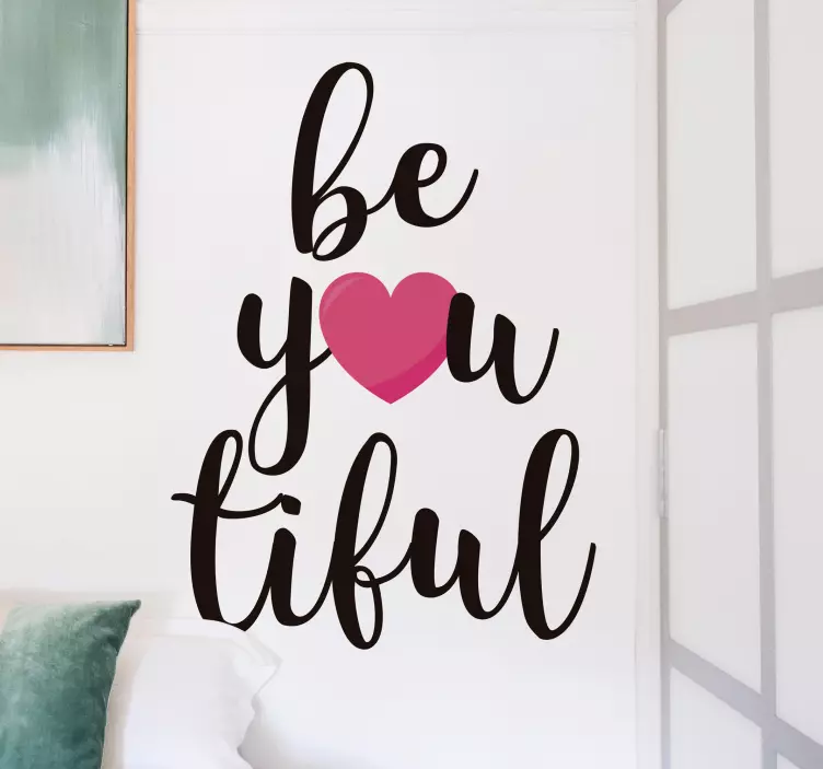 Be-you-tiful客厅墙壁装饰 - TenStickers