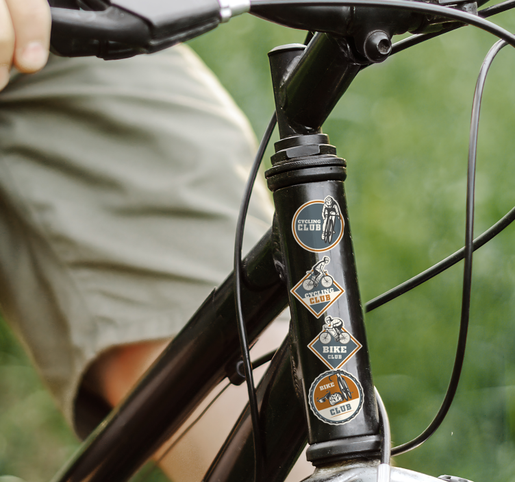 自行车贴纸 自行车套装设计 - TenStickers