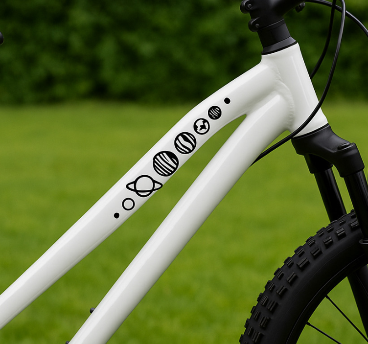 自行车贴纸行星线 - TenStickers