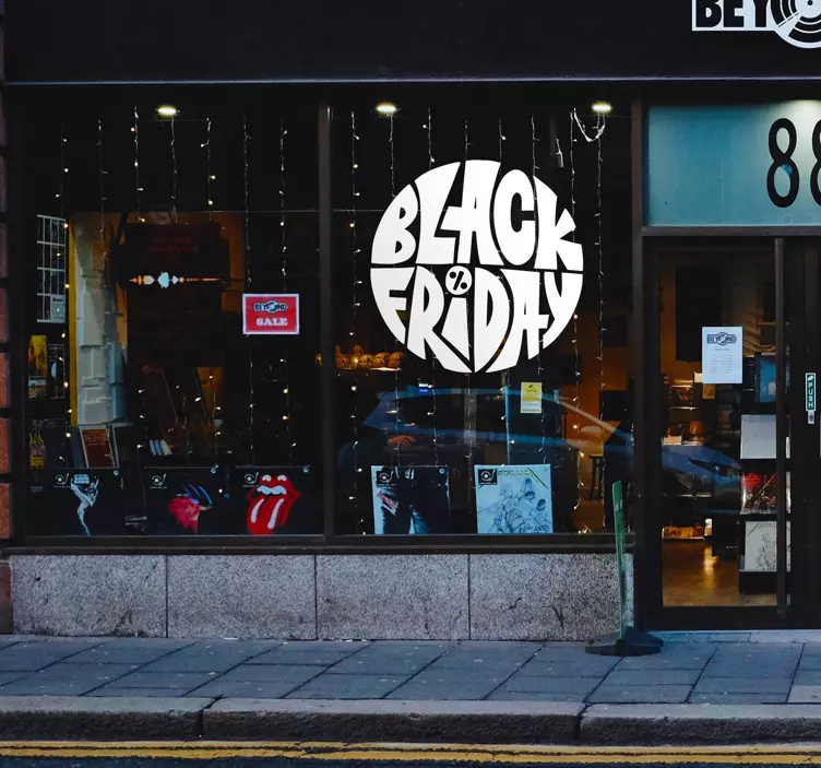 黑色星期五圆圈贴纸 - TenStickers