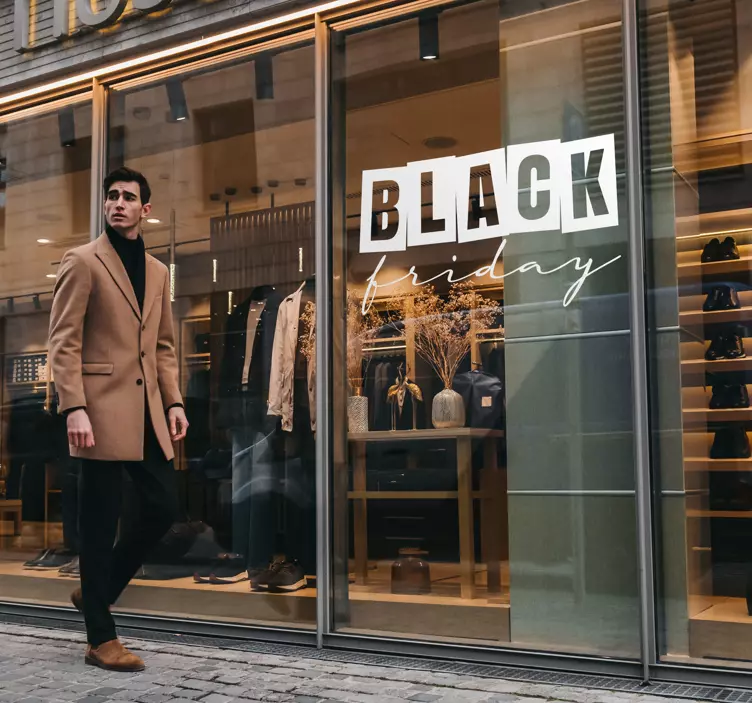 黑色星期五商店销售贴纸 - TenStickers