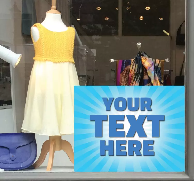 蓝光可定制报价乙烯基贴纸 - TenStickers