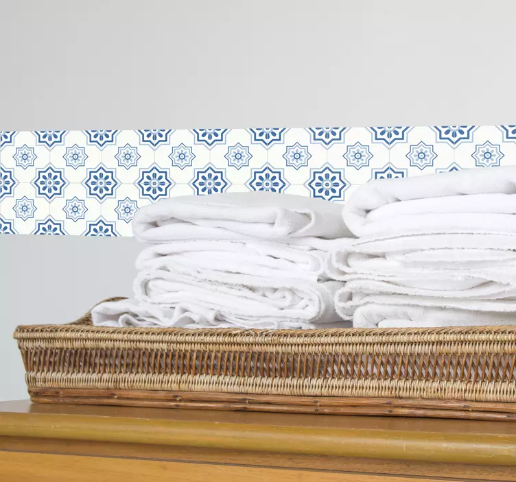 蓝色瓷砖贴纸 - TenStickers